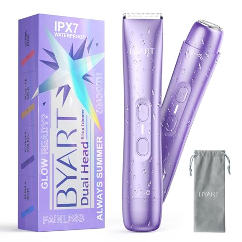 2-in-1 Dual Head Bikini Trimmer, Voyager Violet